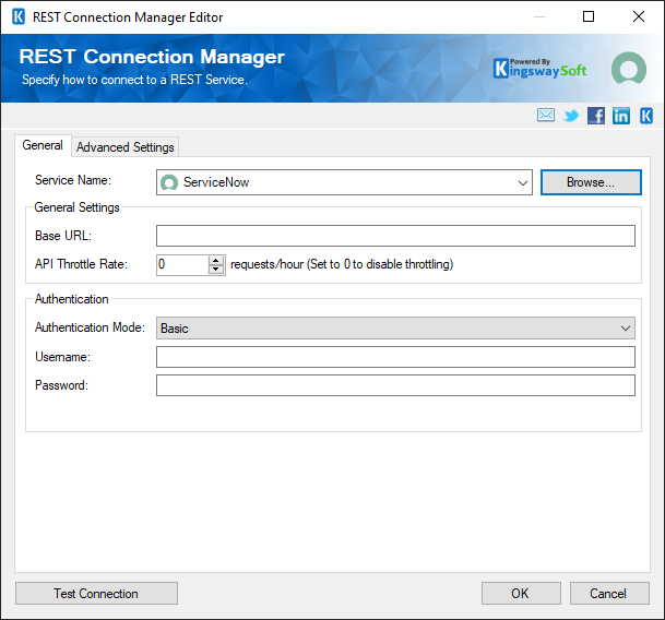 SSIS REST ServiceNow Connection Manager
